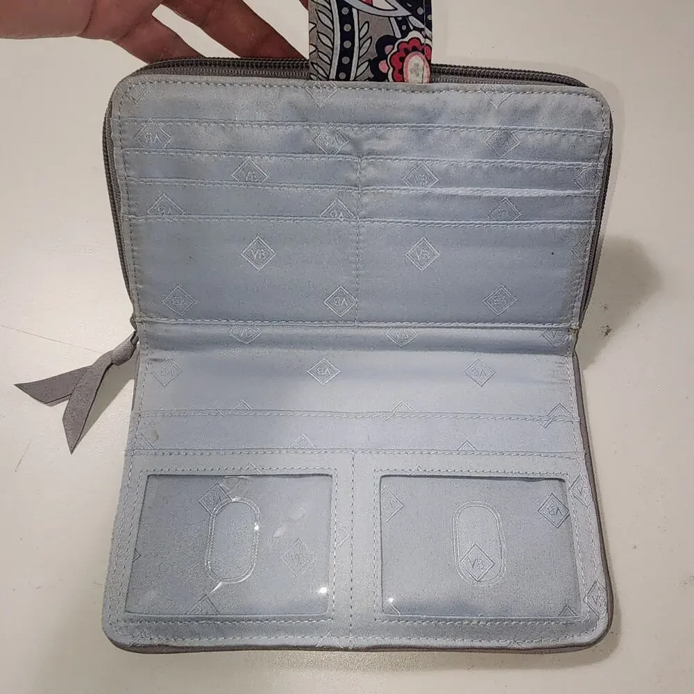 Vera Bradley Turnlock Wallet featuring the retired pattern Felicity Paisley.